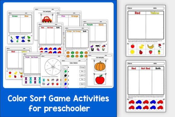 Color Sort Preschool Learning Activity: Beyond Basic Education