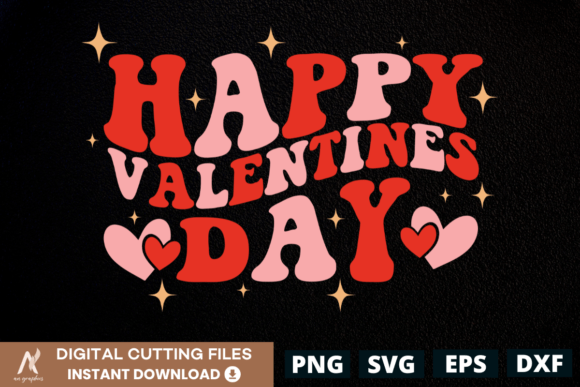 Happy Valentines Day Color Wavy SVG: A Fresh Take on Festive Design