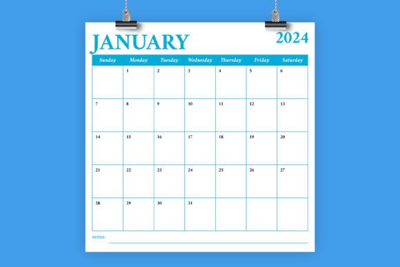 Maximize Your 2024 Square COLOR Calendar Template