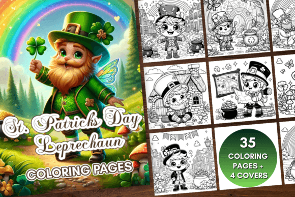 St. Patrick's Day Leprechaun Color Pages: A Creative Asset