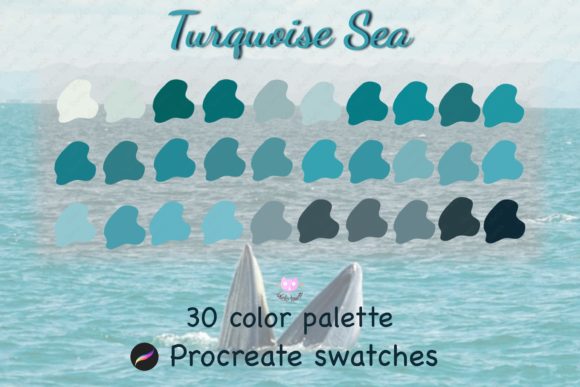 Unlock Coastal Calm: Turquoise Procreate Color Palette