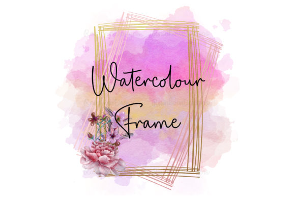 Unveiling the Pink Watercolour Gold Frame: A Designer's Asset